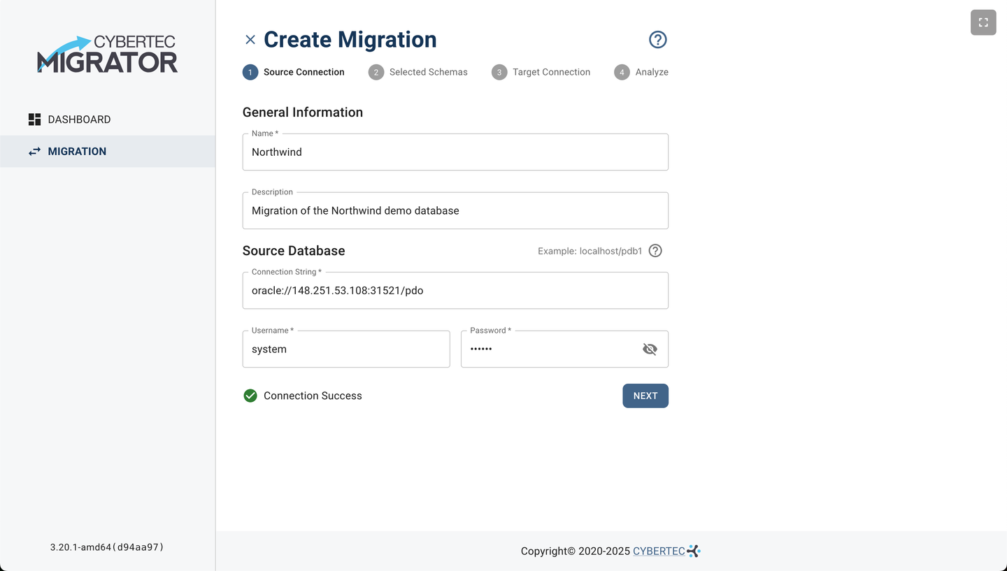 CYBERTEC Oracle Migrator