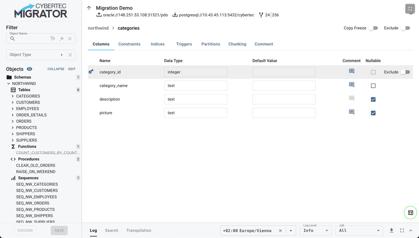 CYBERTEC Oracle Migrator